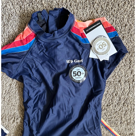 Rip Curl Navy Long Sleeve Swimsuit - Picture 2 of 3